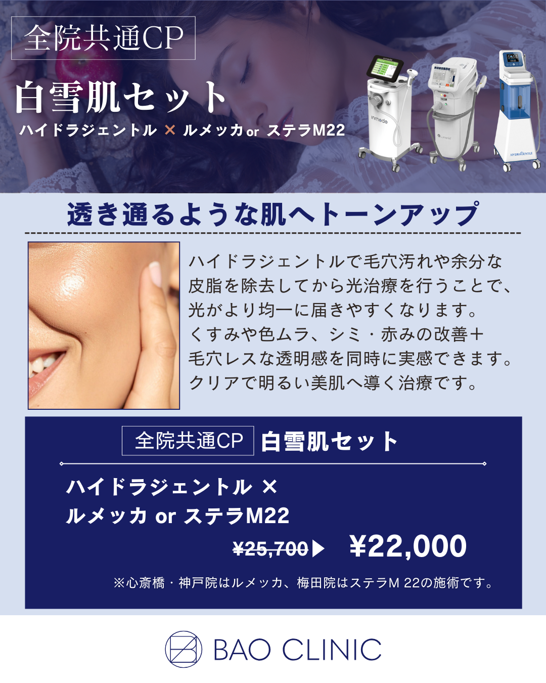 白雪肌セット（全院）