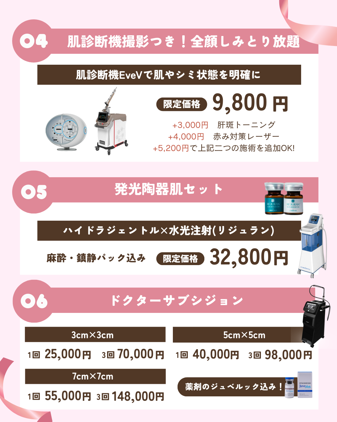 肌診断機付き！シミ取り放題（福岡博多院）